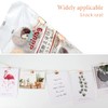 Pack of 100 Foldback Clips, 19 mm Paper Clips, Rose