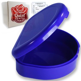 QUIST (TM) Solid Orthodontic Retainer Case (Purple)