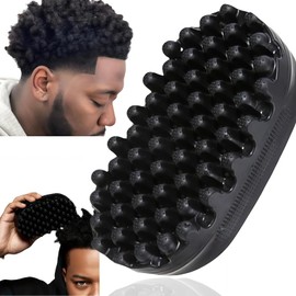 Curly Hair Brush, Afro Washable Twist Sponge Twist Curl Brush Comb Rubber Styling Tool for Home and Salon Use,Rubber Hair Brush,Hair Sponge for Curls,Afro Hair Br-ush,Af-ro Br-ush,Af-ro Ha-ir Sponge