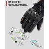 Guantes impermeables para motocicleta, de fibra de carbono, impermeables, clidos,