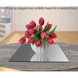 Marketing Holders Acrylic Mirror Sheet 24" x 24" Plexiglass Square Decorative Tile Glass Replacement Reflective Plate for Gyms Yoga Dance Studios and Shoe Stores