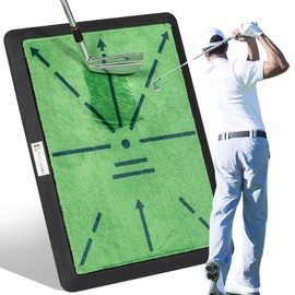 Pathfinder Hitting Mat-Golf Training Mat for Swing Path Feedback, Advanced Guides and Rubber Backing for Stability, Ideal for Hitting, Chipping, and Swing Path Detection