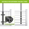 Lifeswell Heavy Duty Deck Railing Umbrella Holder, Adjustable Patio Umbrella