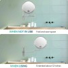 Wall Mounted Metal Frame Makeup Mirror 8 Inch 1X Magnification