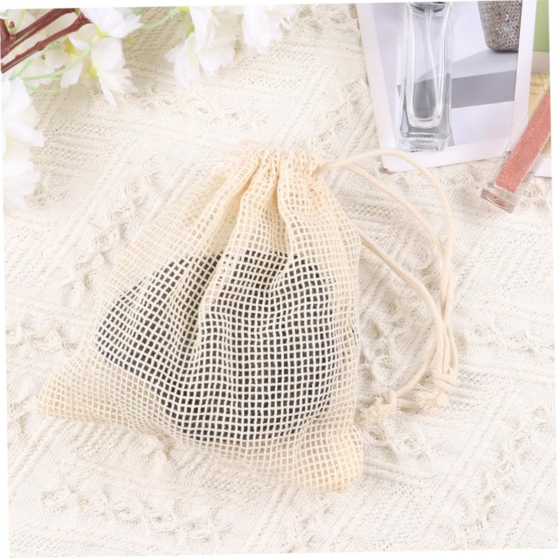 BIUDECO 10Pcs Bamboo Charcoal Makeup Removal Pads Reusable Powder for