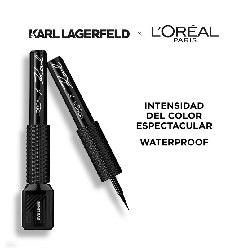 L'Oréal Paris Karl Lagerfeld Eyeliner No. 12 Chick Rose Silver,