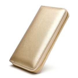 Toyonco Men's Long Wallet, Large Capacity, Genuine Leather, Luxury Leather, Coin Purse, Cowhide Leather, Men's Wallet, Made by First-class Leather Craftsmen, Simple Gift, Includes Cosmetic Box,