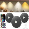 Puck Lights with Remote Control, 2000mAh Rechargeable Cabinet Light, Under