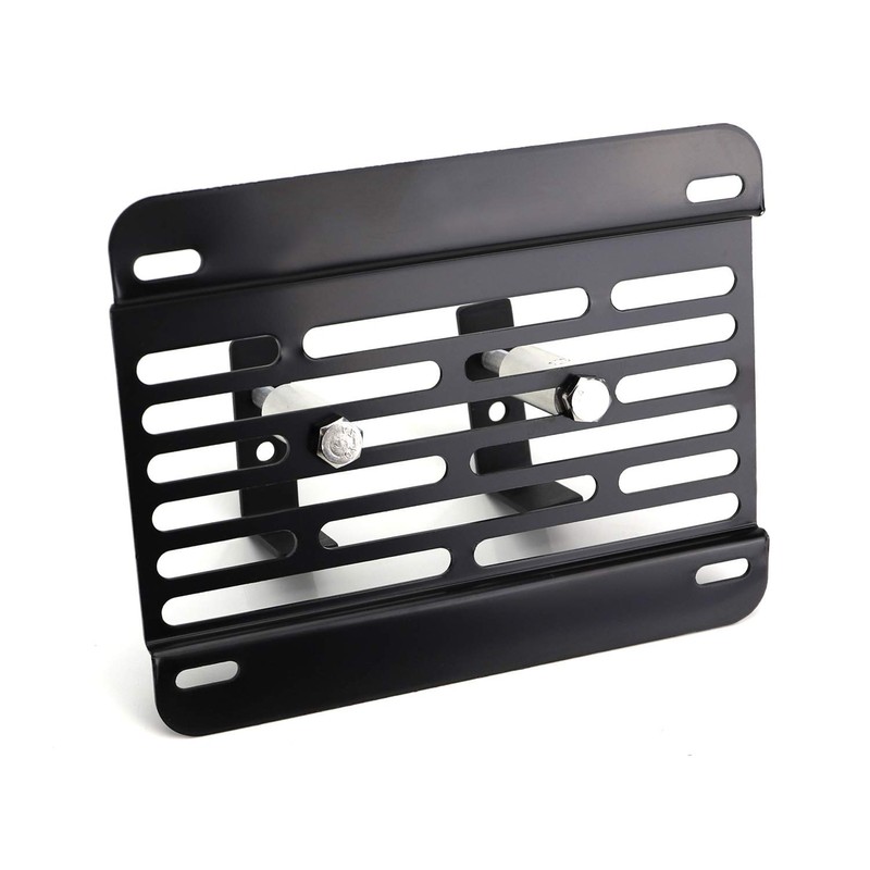 iJDMTOY No Drill Front Grille Mesh Mount License Plate Relocator