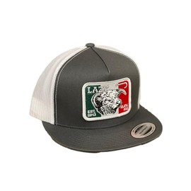 Lazy J Ranch Wear Mexico Elevation Cap, Gray/White, One Size