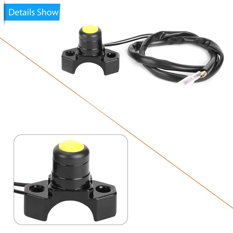 Keensso Motorcycle Handlebar Switch, Universal Motorcycle 7/8 Inch Handlebar Kill