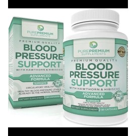 PurePremium Supplements Premium Blood Pressure Support Supplement by PurePremium, 180 Caps