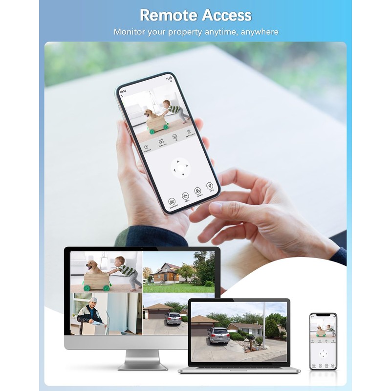 5MP HD 8CH DVR Recorder for Home Security Camera System,