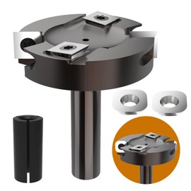CNC Flattening Slotting Bottom Cleaning Router Bit, 1/2 Shank, 2-1/2 Inch Cutting Diameter, 1/2 Cutting Thickness