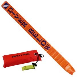 Scuba Choice 6' Surface Marker with Pouch and Whistle