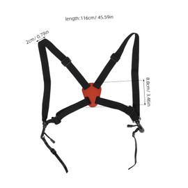 TEHAUX Double Shoulder Harness for Binoculars Cameras Adjustable Chest Strap with Non Slip Surface Durable Comfortable Design for Hiking Outdoor Activities Multi Function Carrier