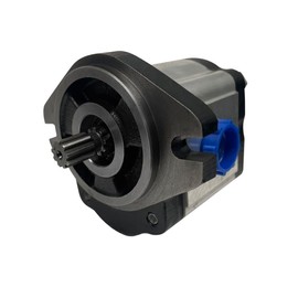 Magister Hydraulic Gear Pump 9 Tooth Spline Shaft 1.70 CID, 14.71 GPM, CCW Rotation, Cast Iron Hydraulic Gear Pump, 2100 PSI, SAE A – 2 Bolts Mounting Flange and 2500 Max RPM