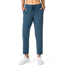 G Gradual G Gradual Women's Pants with Deep Pockets 7/8 Stretch Sweatpants for Women Athletic, Golf, Lounge, Work (Indigo, X-Large)
