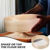 Operitacx Flour Sifter Handheld Sieve 60 Fine Mesh Wooden Flour