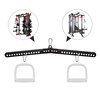 RIMLUFE 32" D Handle Cable Crossover Double Pulley System Workout