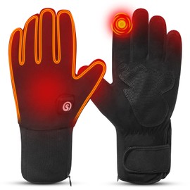 Heated Gloves,Men Women Rechargeable Electric Arthritis Hand Warmer Heated Ski Gloves Mittens, Snow Winter Warm Outdoor Cycling, Motorcycle, Hiking, Snowboarding