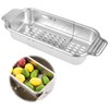 Stainless Steel Sink Strainer Extendable Kitchen Organiser Variable Pasta Strainer
