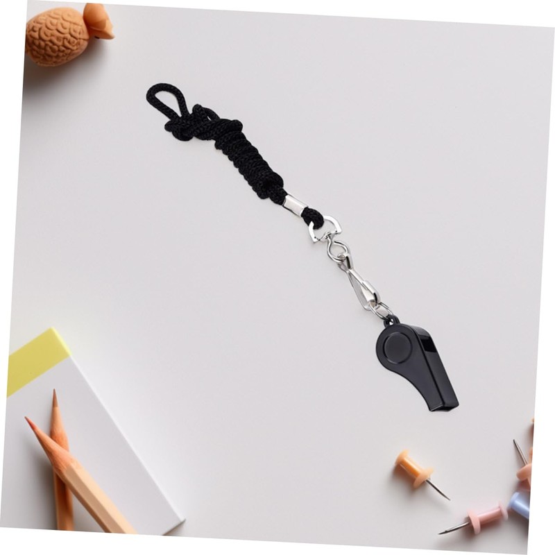 Mipcase 3PCS Plastic Whistles with Lanyard Loud Emergency Referee Whistles