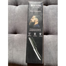 ISTON Beard Straightener Brush Professional Straightening for Beard or Head Hair