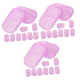 Kisangel Portable Soap Sheets of Travel Soap Slices for Outdoor Boys and Girls for Hygiene The Go