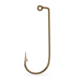 Mustad 32760 Classic Aberdeen 90-Degree Bend Extra Strong Short Shank Jig Hook (100-Pack), Bronze, Size 4