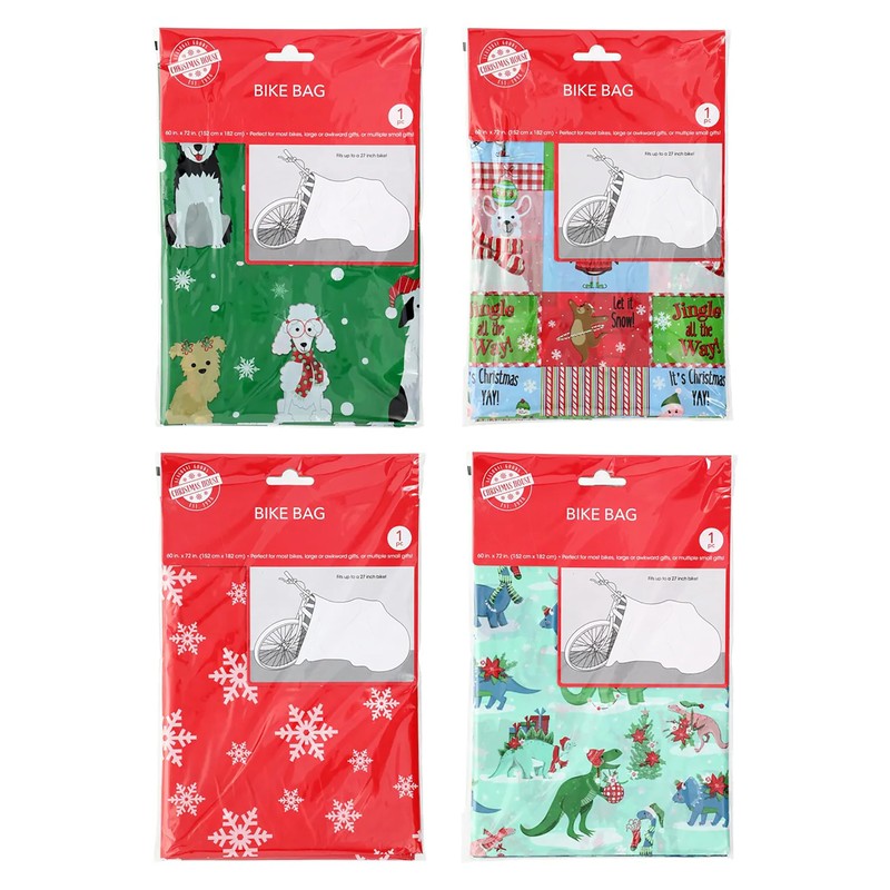 Christmas House Giant Gift Bicycle Bike Bag 60 in. x