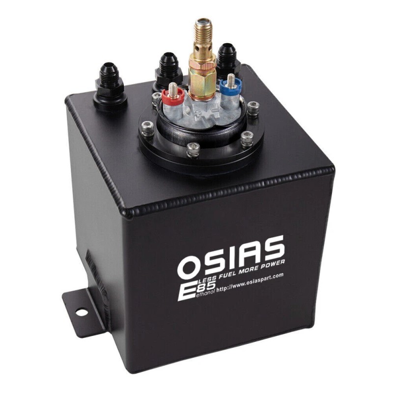 OSIAS 044 External Fuel Pump + 2L Black Aluminum High