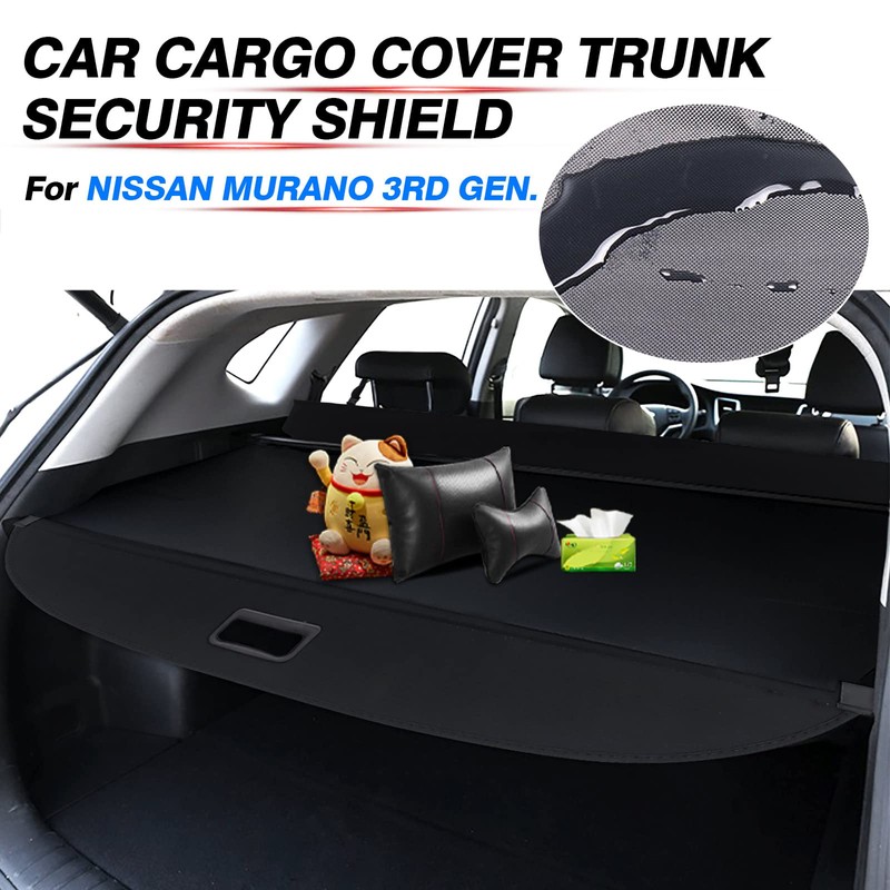 Powerty Cargo Cover for 2015-2024 Nissan Murano 2.5L/3.5L Retractable Trunk