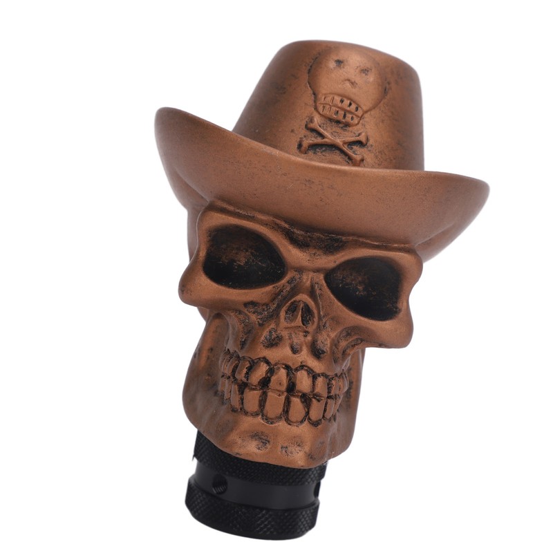 Skull Head Gear Shift Knob with 3 Adapters Cool Looking