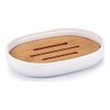 Soap dish White Bamboo Polypropylene