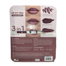 Purlisse Lip Kit Trio Mauve Berry - Elevate Your Lip Game - open box