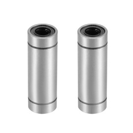 sourcing map LM8UU Extra Long Linear Ball Bearings, 8mm Bore Dia, 15mm OD, 45mm Length (Pack of 2)