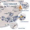 Mysky Home 60x84 Rectangle Tablecloth Linen Farmhouse Tablecloth Waterproof Decorative
