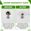 Shimeyao 12 Pcs Retrofit Recessed Fire Sprinkler Escutcheon 1/2" IPS