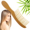 Peine Bambu Natural Ecológico Alta Calidad Desenredar Cabello Sin Dolor