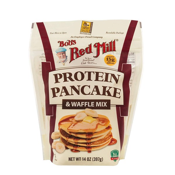 Bob's Red Mill Resealable Protein Pancake & Waffle Mix, 14 Ounce (Pack of 4)