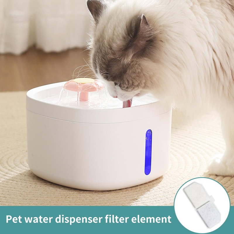 6 Pcs Cat Water Fountain Filter, Pet Drinking Dispenser Filter,