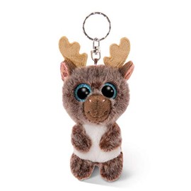 NICI Glubschis Keyring Reindeer Cocoa Fairy 9 cm, Plush Toy Pendant with Key Ring, Stuffed Toy Key Holder
