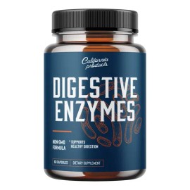 Enzimas Digestivas Lipasa Amilasa Proteasa - 60 Cápsulas