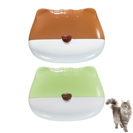 2Pcs Portable Lint Roller,Reusable Washable Sticky Roller,Mini Lint Roller Ball,Lint Remover Super Sticky Ball for Clothes Pet Hair Debris Tool(Green+Brown)