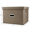 Sturdy Fabric Cube Storage Bin Minimalist Portable Storage Container Space-saving
