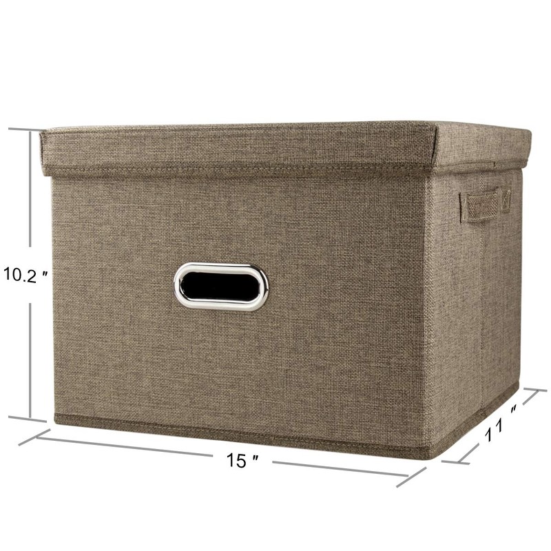 Sturdy Fabric Cube Storage Bin Minimalist Portable Storage Container Space-saving