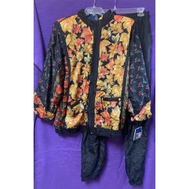 American Vintage Vintage NEW 80’s Ski Windbreaker Set (Zip-Up Jacket And Pants) ~ Size L