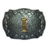 COOLLA Belt Buckle for Men- Initial Letters ABCDEFG to Z