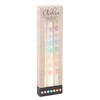 Set of 3 Chakra Balancing Taper Dinner Candles: Elegance and Spiritual Symbolism - Vibrant Colors for Harmonious Living